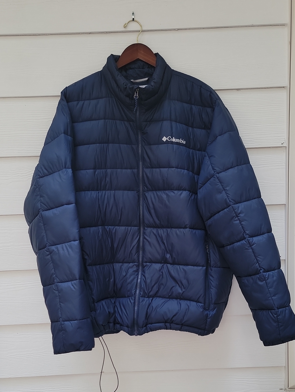 Columbia Sportswear Men’s Navy Blue Puffer Jacket – Size XXL